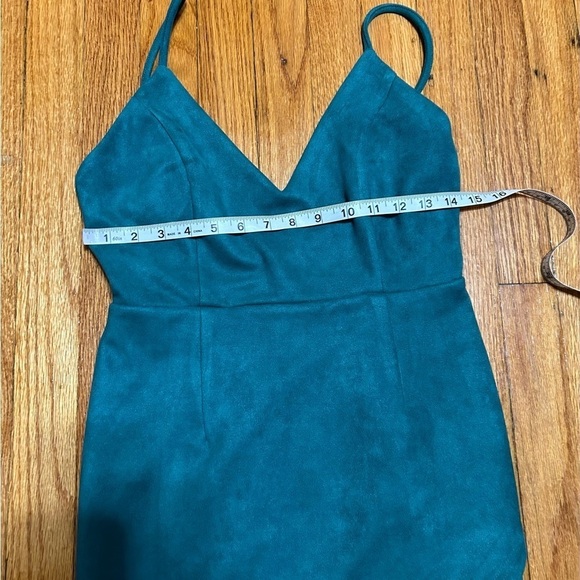 Revolve Super Down Faux Suede Carrie Mini Dress Size Small - Picture 4 of 9
